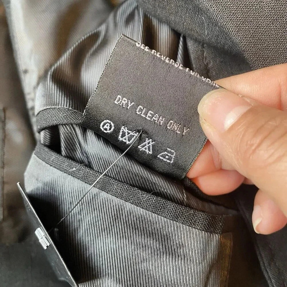 Linea Dome Mens S Black 2-Button Blazer Jacket 3 Pocket Linen Cotton Blend Light - Picture 5 of 8